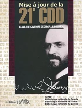 Couverture du produit · Mise à jour de la 21e Classification Décimale Dewey