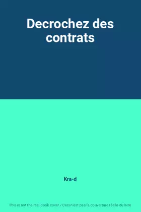 Couverture du produit · Decrochez des contrats