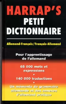 Couverture du produit · Harrap's petit dictionnaire, allemand/français - français/allemand