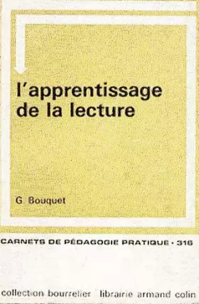 Couverture du produit · L'Apprentissage de la lecture : Par G. Bouquet