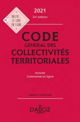 Couverture du produit · Code général des collectivités territoriales