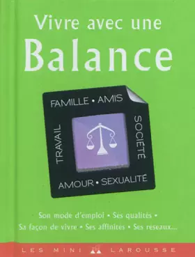 Couverture du produit · Vivre avec une Balance