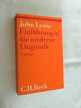 Couverture du produit · Einführung in die moderne Linguistik [Paperback] [Jan 01, 1971] Lyons, John