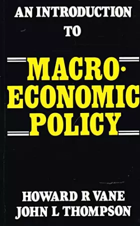 Couverture du produit · Introduction to Macroeconomic Policy