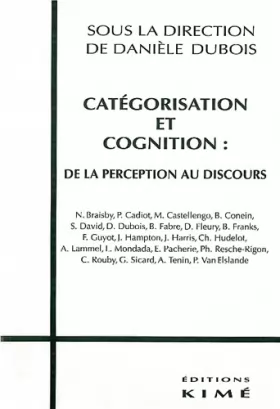 Couverture du produit · Catégorisation et cognition