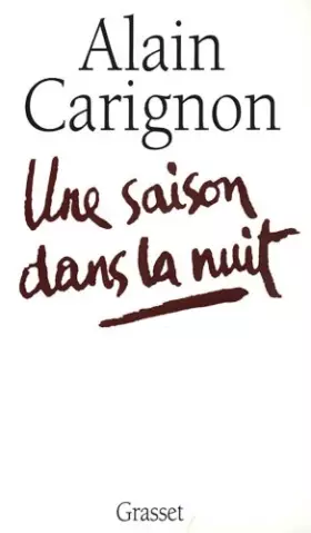 Couverture du produit · Une saison dans la nuit