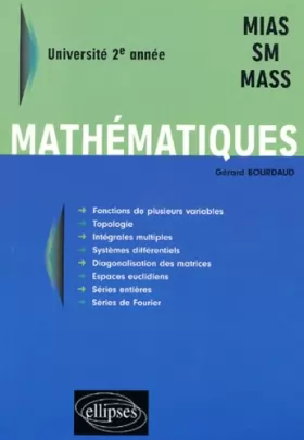Couverture du produit · Mathématiques - Université 2ème année - MIAS-SM - MASS