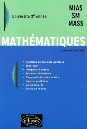 Couverture du produit · Mathématiques - Université 2ème année - MIAS-SM - MASS
