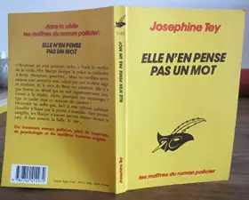 Couverture du produit · ELLE N'EN PENSE PAS UN MOT