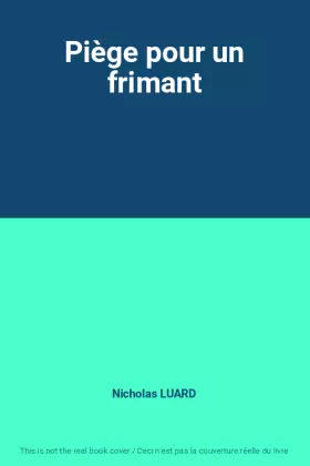 Couverture du produit · Piège pour un frimant