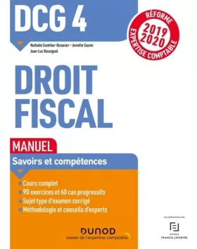 Couverture du produit · DCG 4 Droit fiscal - Manuel - Réforme 2019/2020: Réforme Expertise comptable 2019-2020 (2019-2020)