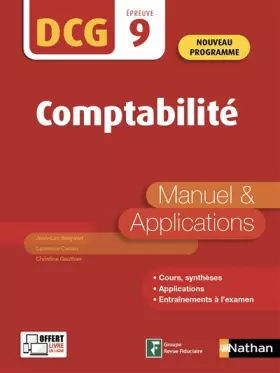 Couverture du produit · Comptabilité - DCG 9 - Manuel et applications (09)