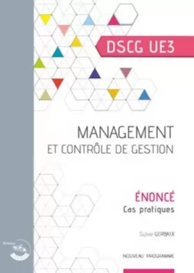 Couverture du produit · Management et contrôle de gestion - Énoncé: UE 3 du DSCG