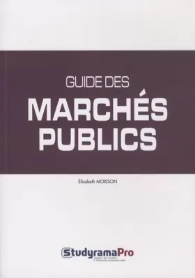 Couverture du produit · Guide des marchés publics