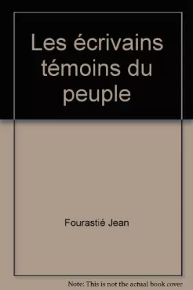 Couverture du produit · Les écrivains témoins du peuple