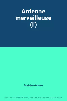 Couverture du produit · Ardenne merveilleuse (l')