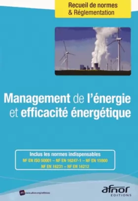 Couverture du produit · Management de l'énergie et efficacité énergétique