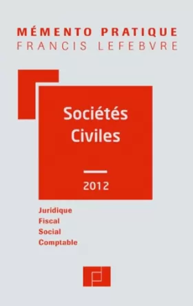 Couverture du produit · Mémento Sociétés civiles 2011