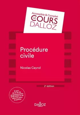 Couverture du produit · Procédure civile