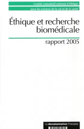 Couverture du produit · Ethique et recherche biomédicale