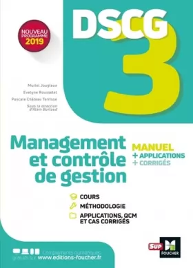 Couverture du produit · DSCG 3 - Management et contrôle de gestion - Manuel et applications