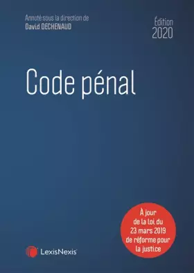 Couverture du produit · Code pénal 2020