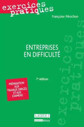 Couverture du produit · Exercices pratiques, Entreprises en difficulté, 7ème édition