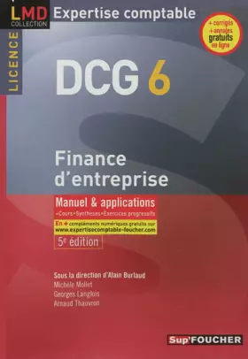 Couverture du produit · DCG 6 Finance d'entreprise 5e édition