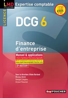 Couverture du produit · DCG 6 Finance d'entreprise 5e édition