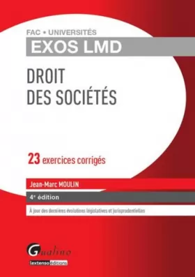 Couverture du produit · Exos LMD - Droit des sociétés, 4ème Ed