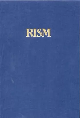 Couverture du produit · Int Quellenlexikon der Musik (RISM). Serie A/1-9 - BOOK