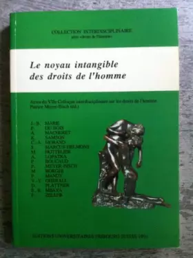 Couverture du produit · Le noyau intangible des droits de l'homme