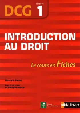Couverture du produit · Introduction au droit - DCG 1 -Le cours en fiches par épreuve