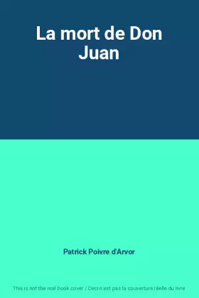 Couverture du produit · La mort de Don Juan