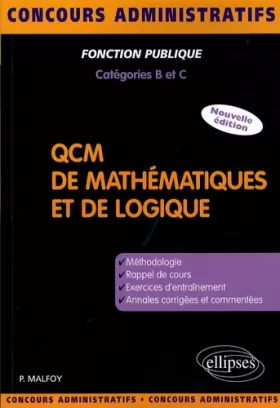 Couverture du produit · QCM de mathématiques et de logique : Méthodologie, exercices, annales corrigées
