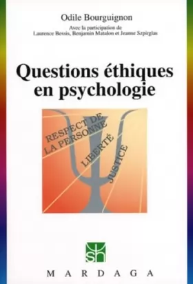 Couverture du produit · Questions éthiques en psychologie