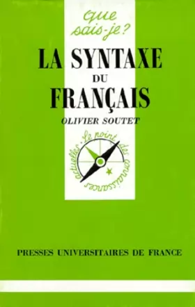 Couverture du produit · La Syntaxe du français