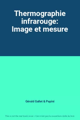 Couverture du produit · Thermographie infrarouge: Image et mesure
