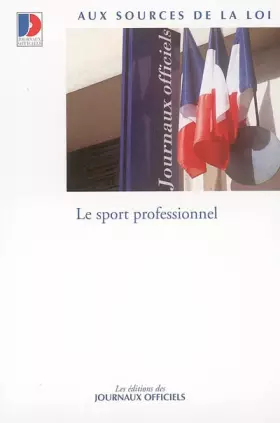 Couverture du produit · Le sport professionnel