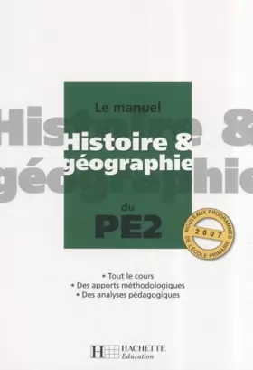 Couverture du produit · Le manuel d'histoire et de géographie du PE2