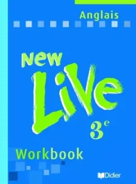 Couverture du produit · New Live : Anglais, 3ème LV1, Workbook