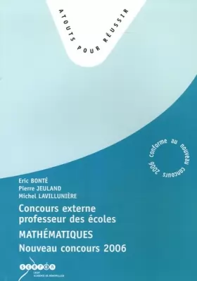 Couverture du produit · Concours externe de professeurs des écoles : Mathématique concours, 2006
