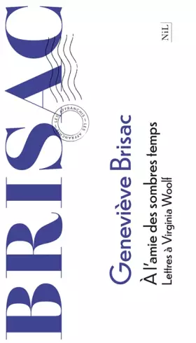 Couverture du produit · À l'amie des sombres temps - Lettres à Virginia Woolf