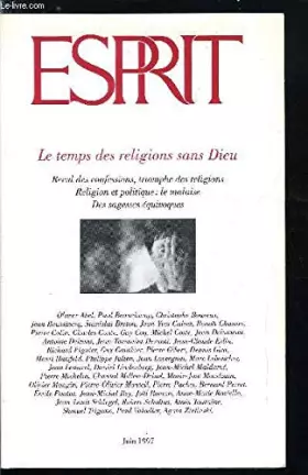 Couverture du produit · Esprit, le temps des religions sans Dieu