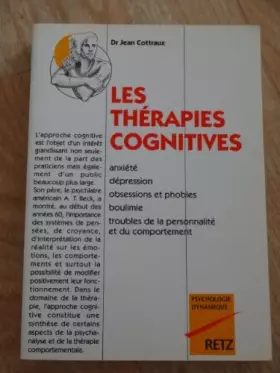 Couverture du produit · Les thérapies cognitives