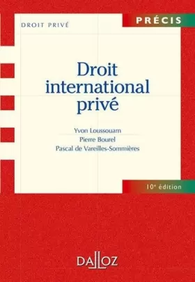 Couverture du produit · Droit international privé - 10e éd.