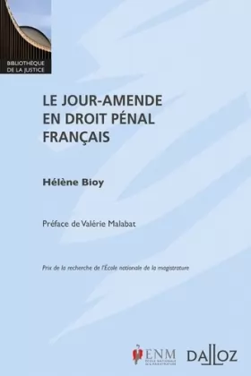 Couverture du produit · Le jour-amende en droit pénal français