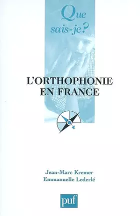 Couverture du produit · L'orthophonie en France