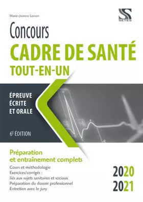 Couverture du produit · Concours cadre de santé 2020-2021 Préparation et entraînement complets