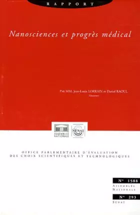 Couverture du produit · Nanosciences et progrès médical